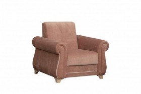 Кресло для отдыха "Порто" (велюр киви корица / микровельвет крем) в Диксоне - dikson.katalogmebeli.com | фото