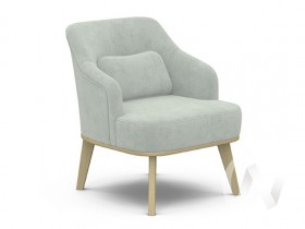 Кресло отдыха Комфорт-5 низкая спинка (бесцветный лак/FRESCA BRILLIANT) в Диксоне - dikson.katalogmebeli.com | фото