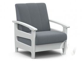 Кресло для отдыха Омега (снег лак/CATANIA SILVER) в Диксоне - dikson.katalogmebeli.com | фото