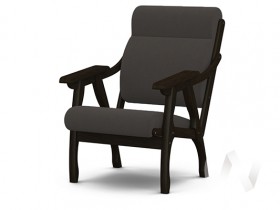 Кресло Вега-10 (венге лак/ULTRA GRAFIT) в Диксоне - dikson.katalogmebeli.com | фото
